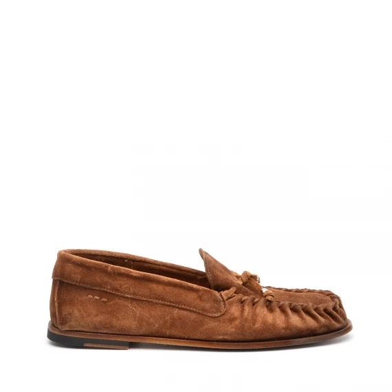 Mocassino Alexander Hotto65638 in camoscio marrone