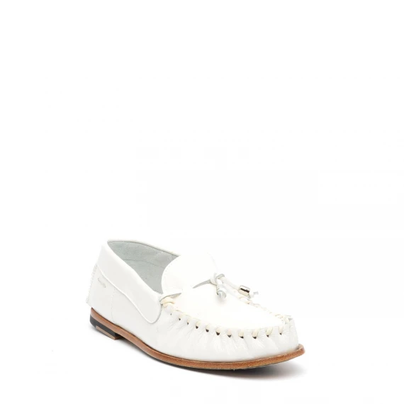 Mocassino Alexander Hotto65638 in pelle bianco