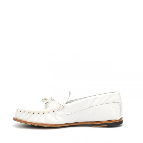 Mocassino Alexander Hotto65638 in pelle bianco
