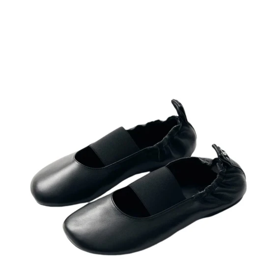 Ballerina Alohas SUTTON in pelle nero