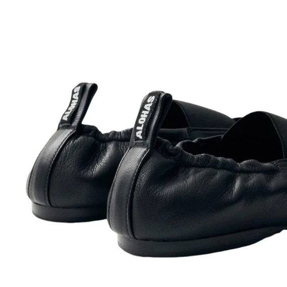 Ballerina Alohas SUTTON in pelle nero