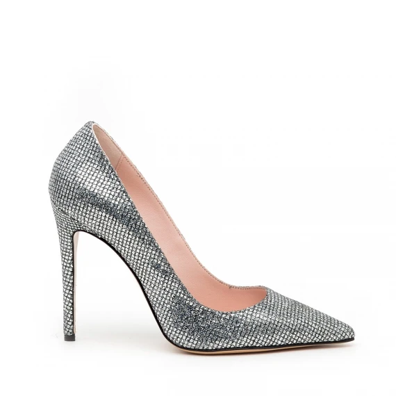 Decolté Anna F 1394 in strass argento