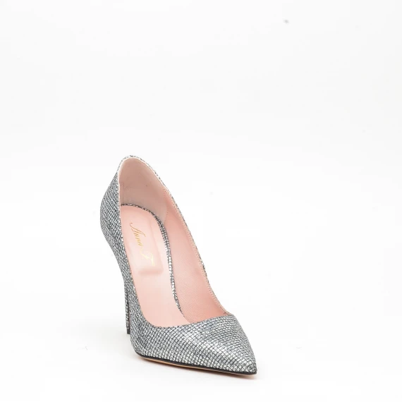 Decolté Anna F 1394 in strass argento