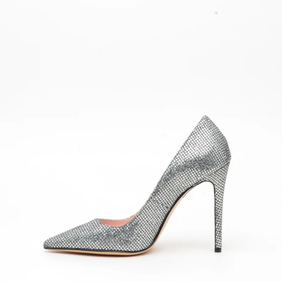 Decolté Anna F 1394 in strass argento