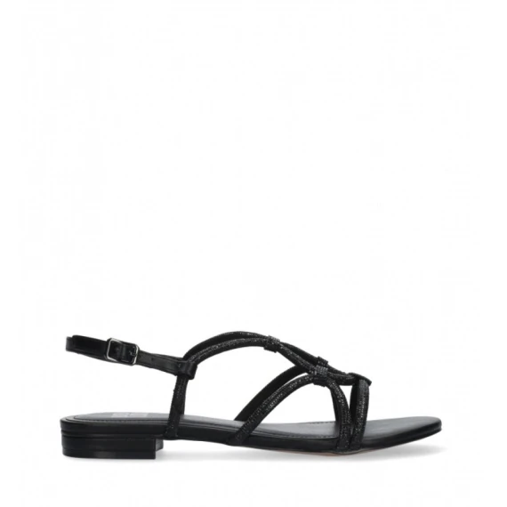 Sandalo Aquarelle 859Z00 in pelle nero
