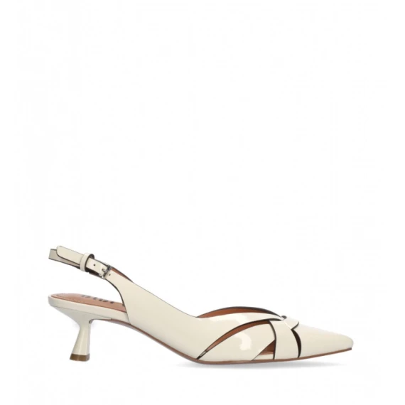 Slingback Aquarelle 832Z21 in pelle bianco