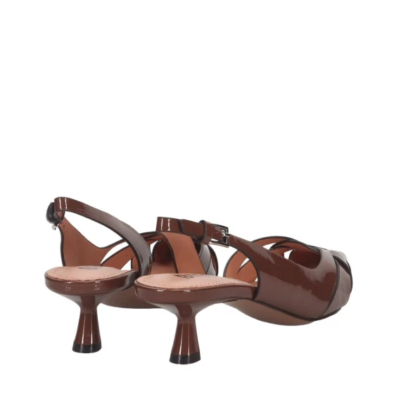 Slingback Aquarelle 832Z21 in pelle marrone