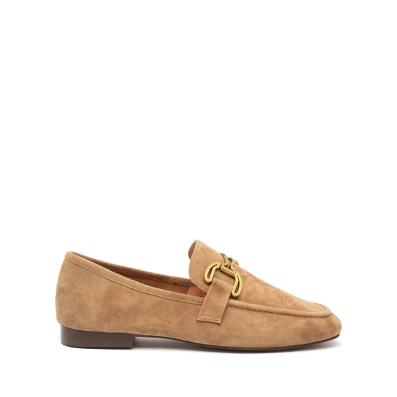 Mocassino Aquarelle 582Z30  in camoscio beige