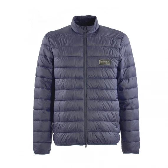 Piumino Barbour International MQU1730 in nylon blu