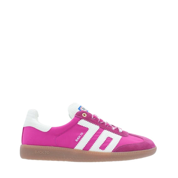 Sneakers Back70 in camoscio fucsia