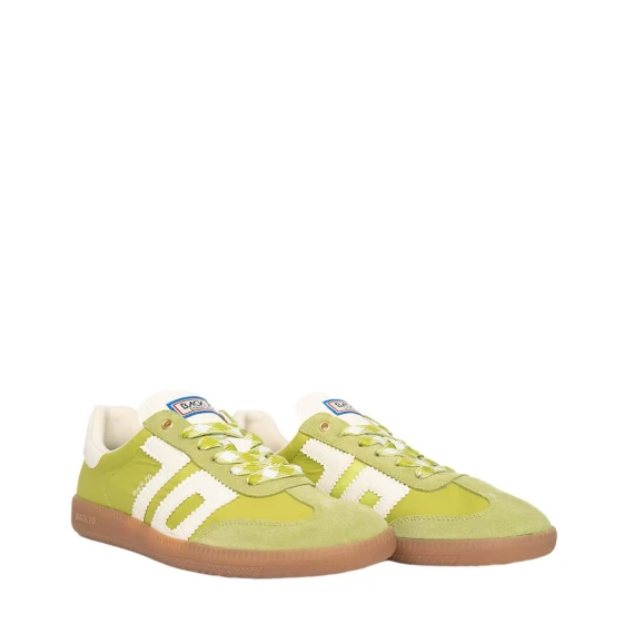 Sneakers Back70 in camoscio verde lime