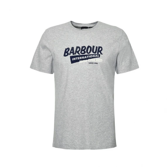 T-shirt Barbour MTS1279 in cotone grigio