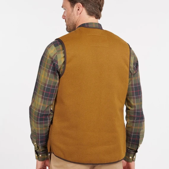 Gilet Barbour MLI0004  in pile marrone