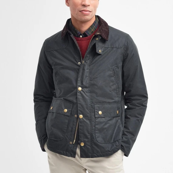 Giacca Barbour MWX1106 in cotone cerato verdone