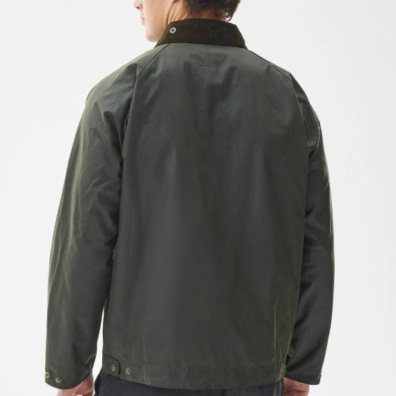 Giacca Barbour International MWX2205 in cotone cerato verde