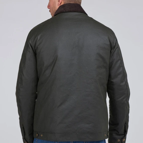 Giacca Barbour International MWX1853 in cotone cerato verdone