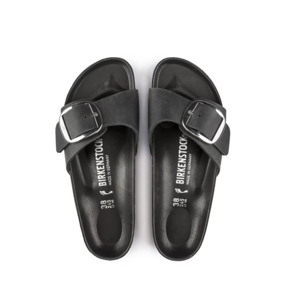 Birkenstock MADRID BIG BUCKLE in nabuk nera