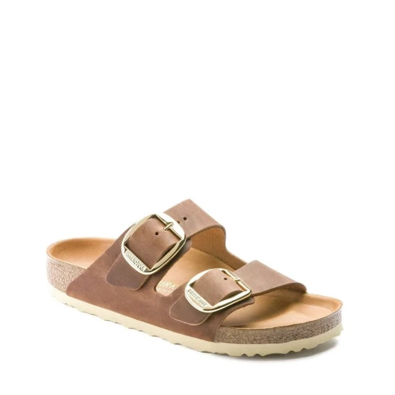 Birkenstock ARIZONA BIG BUCKLE in nabuk cognac