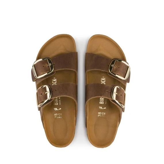 Birkenstock ARIZONA BIG BUCKLE in nabuk cognac