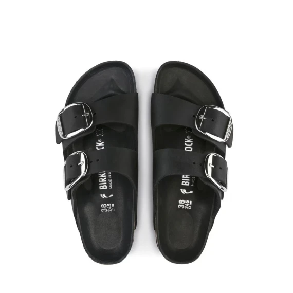 Birkenstock ARIZONA BIG BUCKLE in nabuk nero
