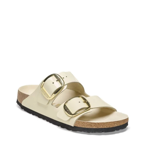Birkenstock ARIZONA BIG BUCKLE in vernice ecru