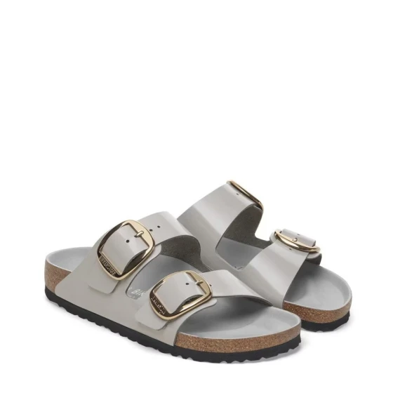 Birkenstock ARIZONA BIG BUCKLE in vernice grigio