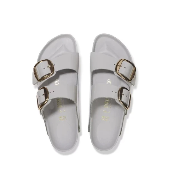 Birkenstock ARIZONA BIG BUCKLE in vernice grigio