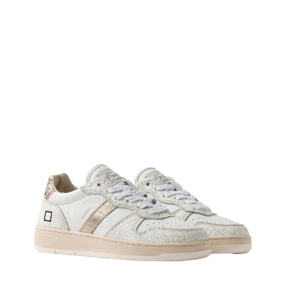 Sneakers D.A.T.E. COURT in pelle bianco