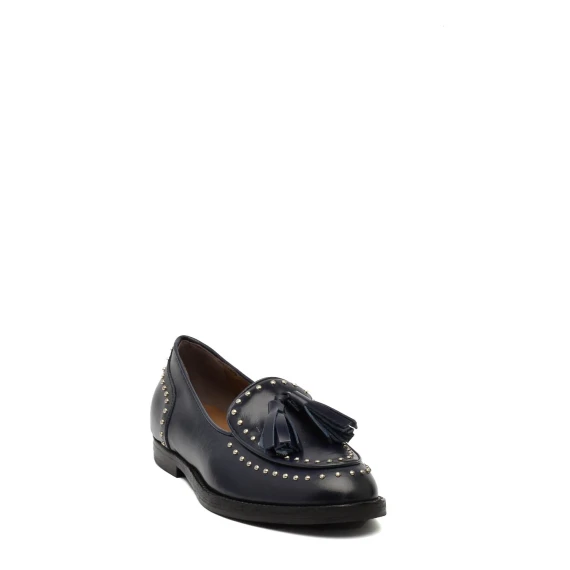 Mocassino Duccio del Duca DD08  in pelle blu