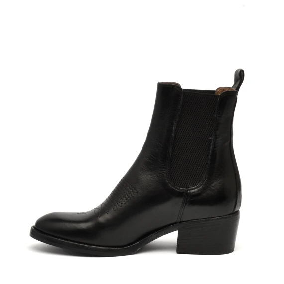 Texano Duccio del Duca DD42  in pelle nero