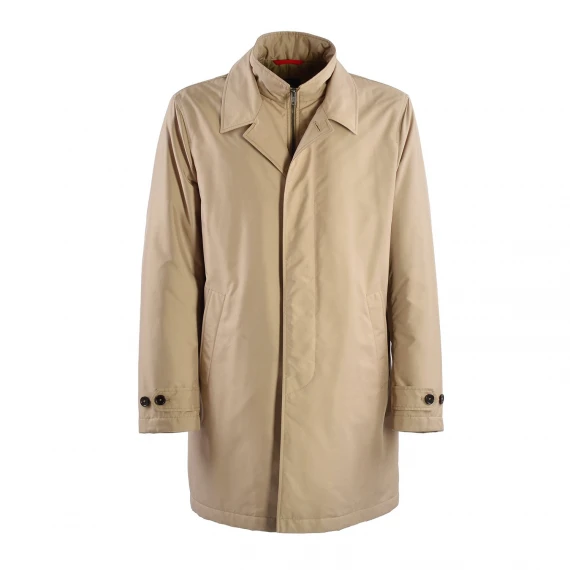 Cappotto Fay in twill tecnico idrorepellente beige