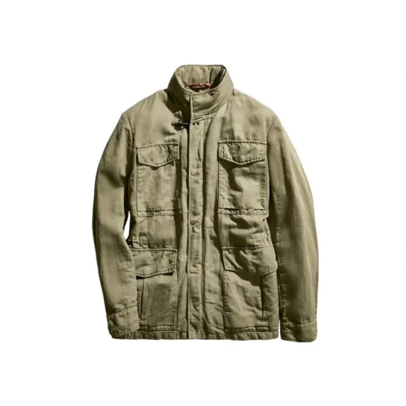 Field Jacket Fay in cotone verde