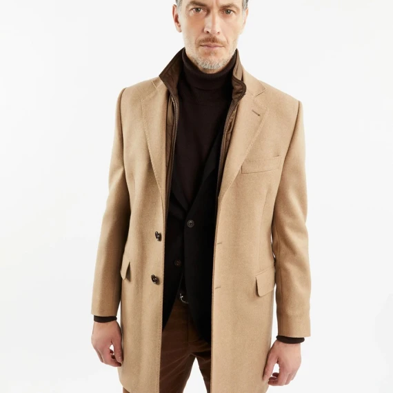Cappotto Fay in lana e cashmere beige