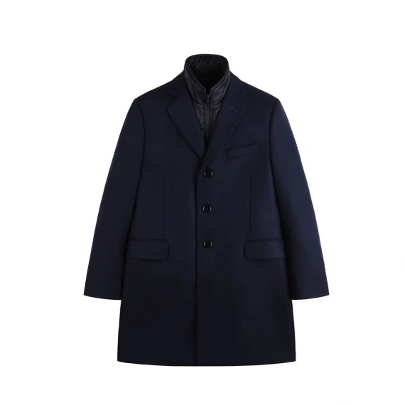Cappotto Fay in lana e cashmere blu