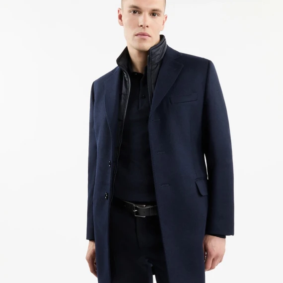 Cappotto Fay in lana e cashmere blu