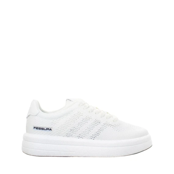 Sneakers Fessura FOAM in lycra bianco
