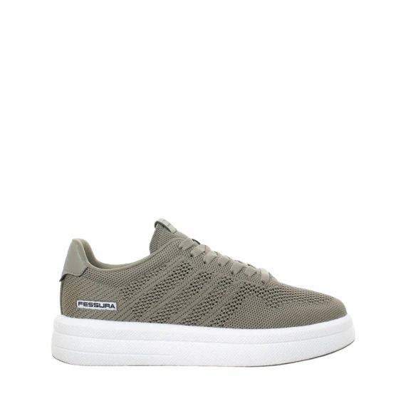 Sneakers Fessura FOAM in lycra color fango