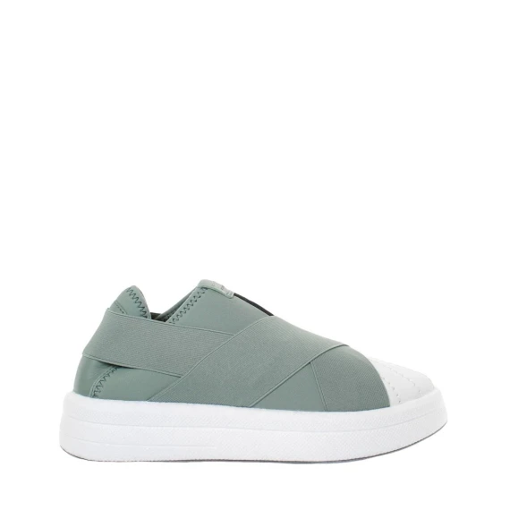 Sneakers Fessura F0A001 in tessuto verde menta