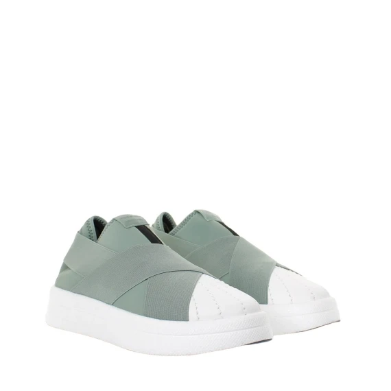 Sneakers Fessura F0A001 in tessuto verde menta