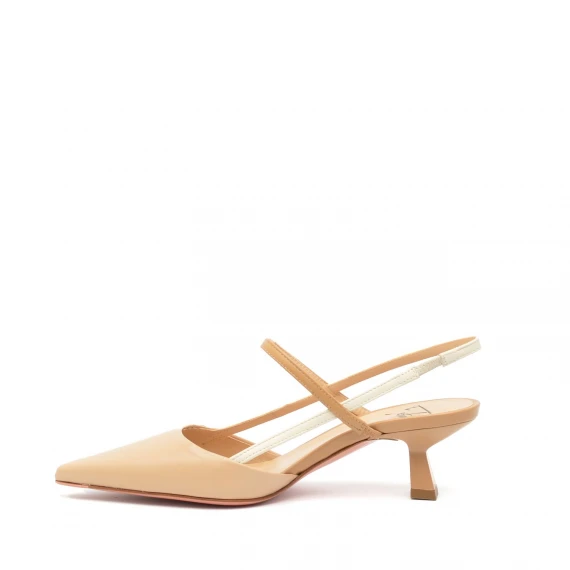 Slingback Festa AMAI in pelle beige