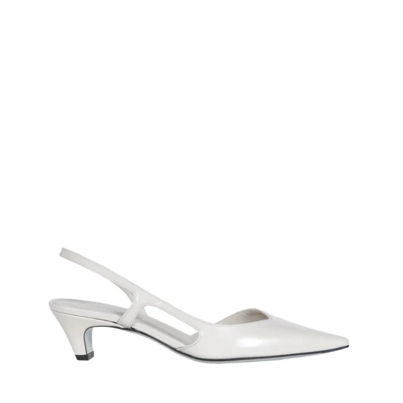 Slingback Festa GLADY in pelle bianco stone