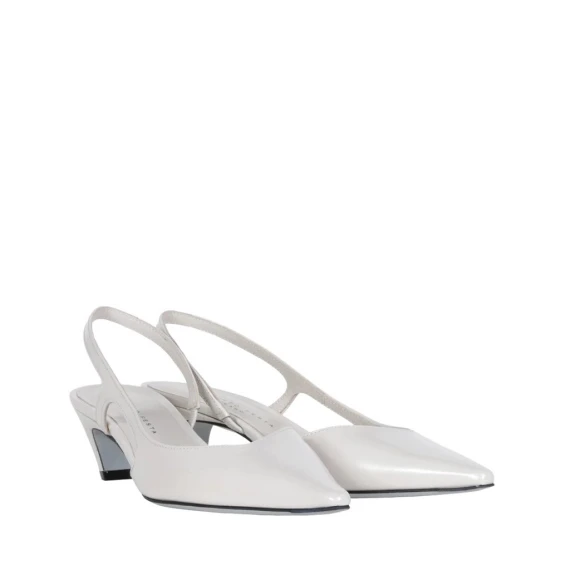Slingback Festa GLADY in pelle bianco stone