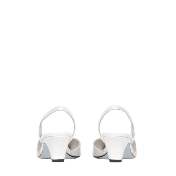 Slingback Festa GLADY in pelle bianco stone