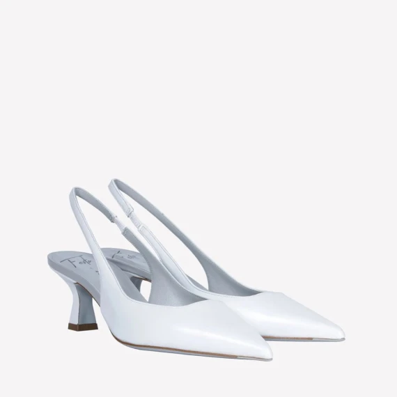 Slingback Festa ARABEL in pelle bianco