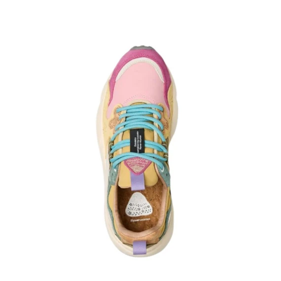 Sneakers Flower Mountain 1L13 in tessuto rosa