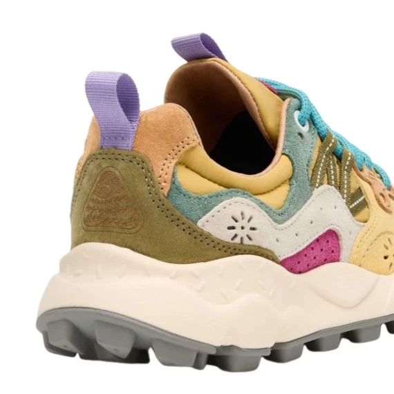Sneakers Flower Mountain 1L13 in tessuto rosa