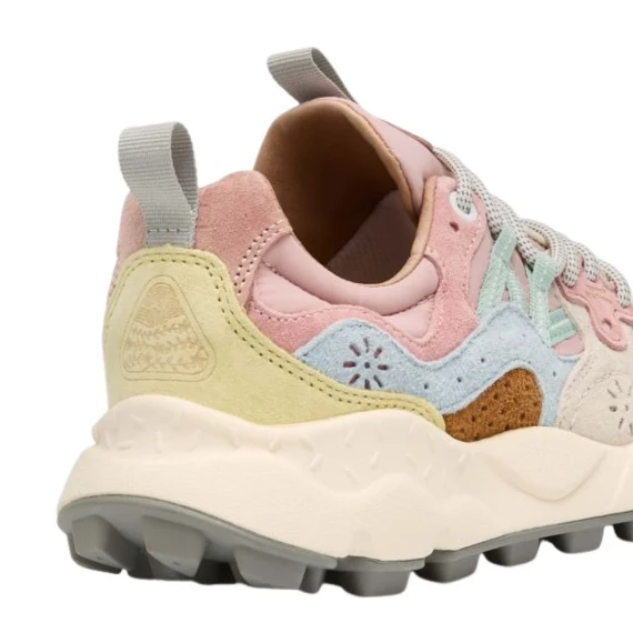 Sneakers Flower Mountain 2D78 in tessuto biege
