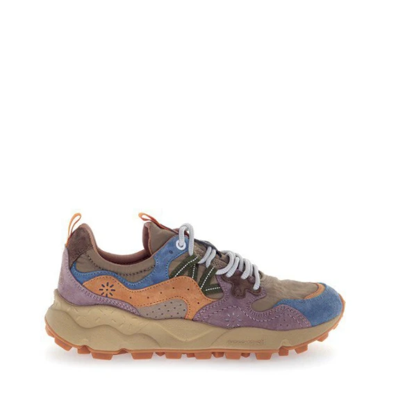 Sneakers Flower Mountain 1C15 in tessuto tecnico grigio