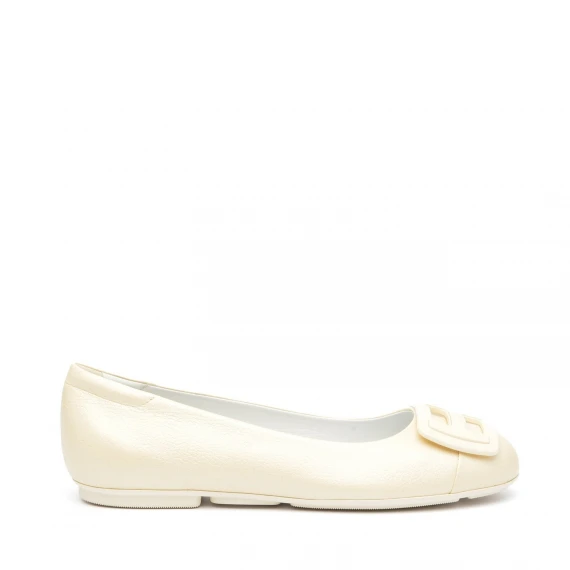 Ballerina Hogan H661 in pelle color avorio