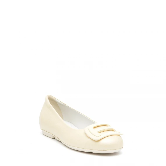 Ballerina Hogan H661 in pelle color avorio